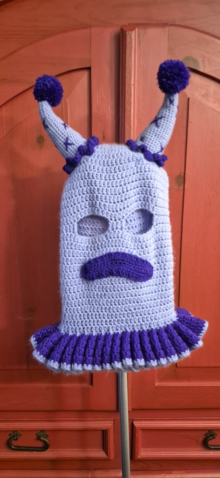 Oddly Hooked Artisan Made Balaclava Ski Mask Festival Concert Wear Punk Clown