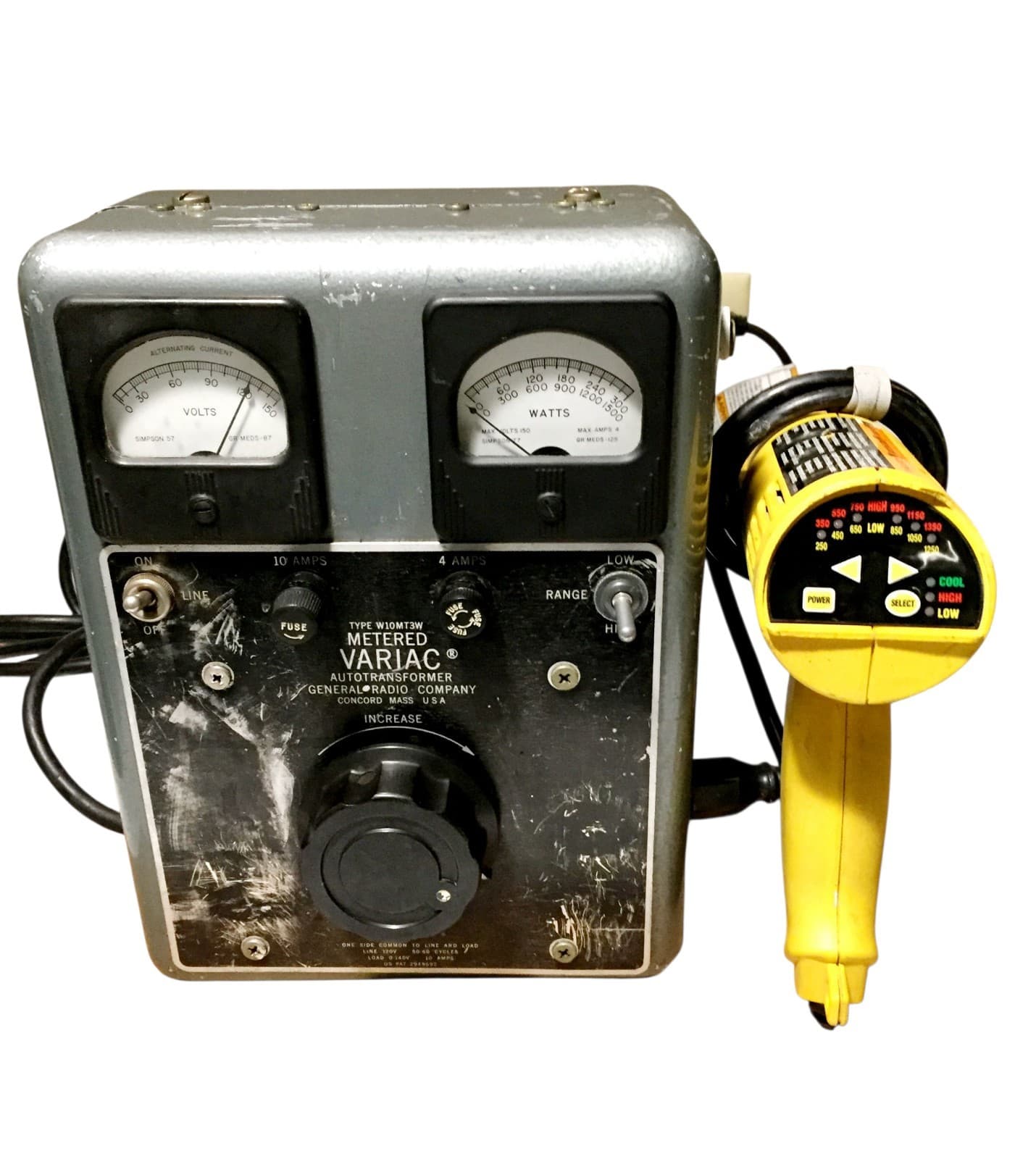 General Radio W10MT3W Metered Variac Variable Auto Transformer Tested Works 6