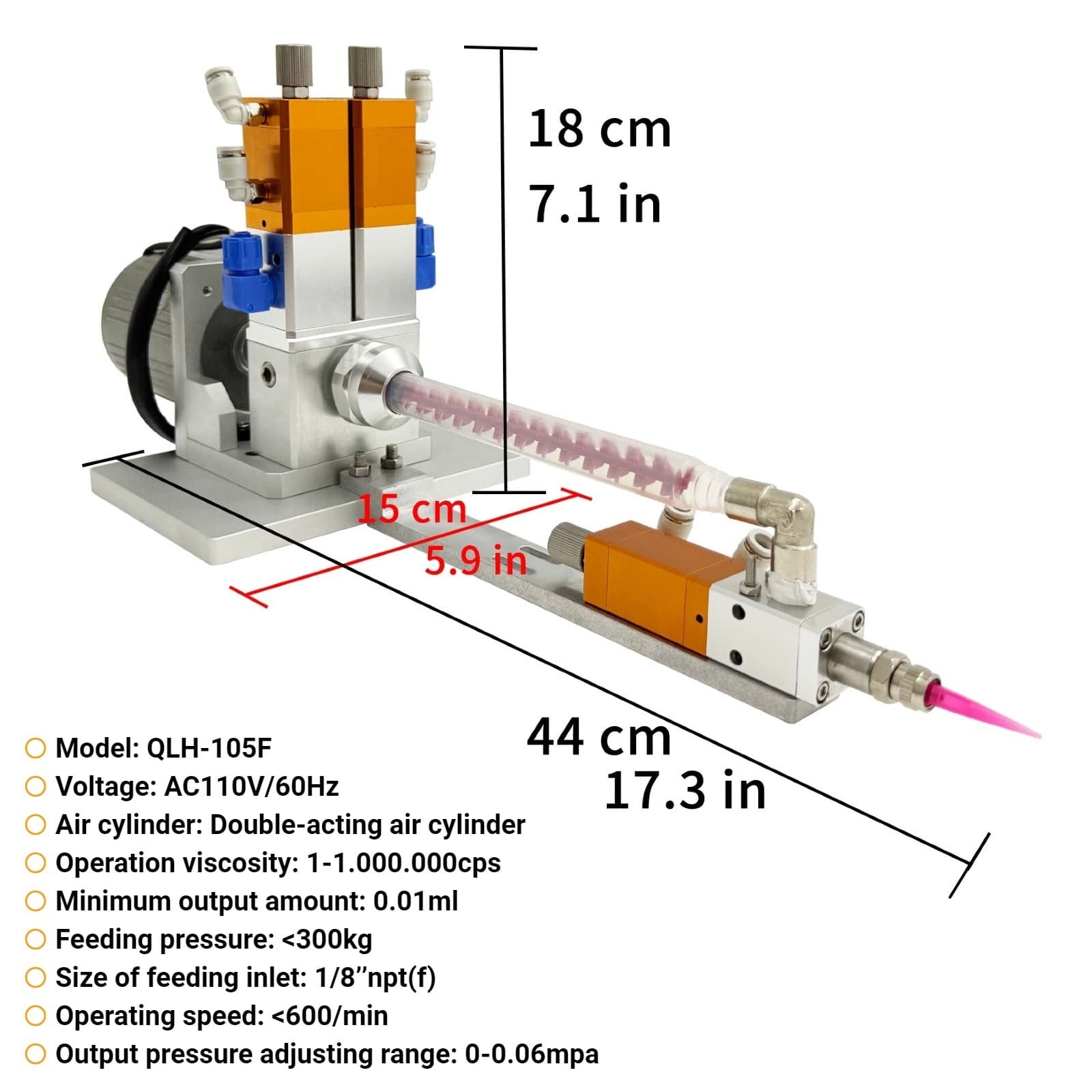 110V Electric Anti-drip Mixing Valve AB Double Liquid Dispensing Valve 0-0.06mpa 5