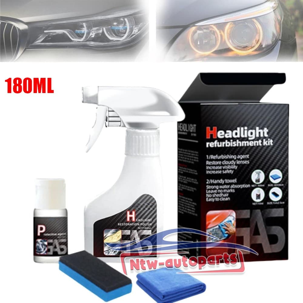 Kit de restauración de faros de coche Pulido de faros de carros autos Reparar 4