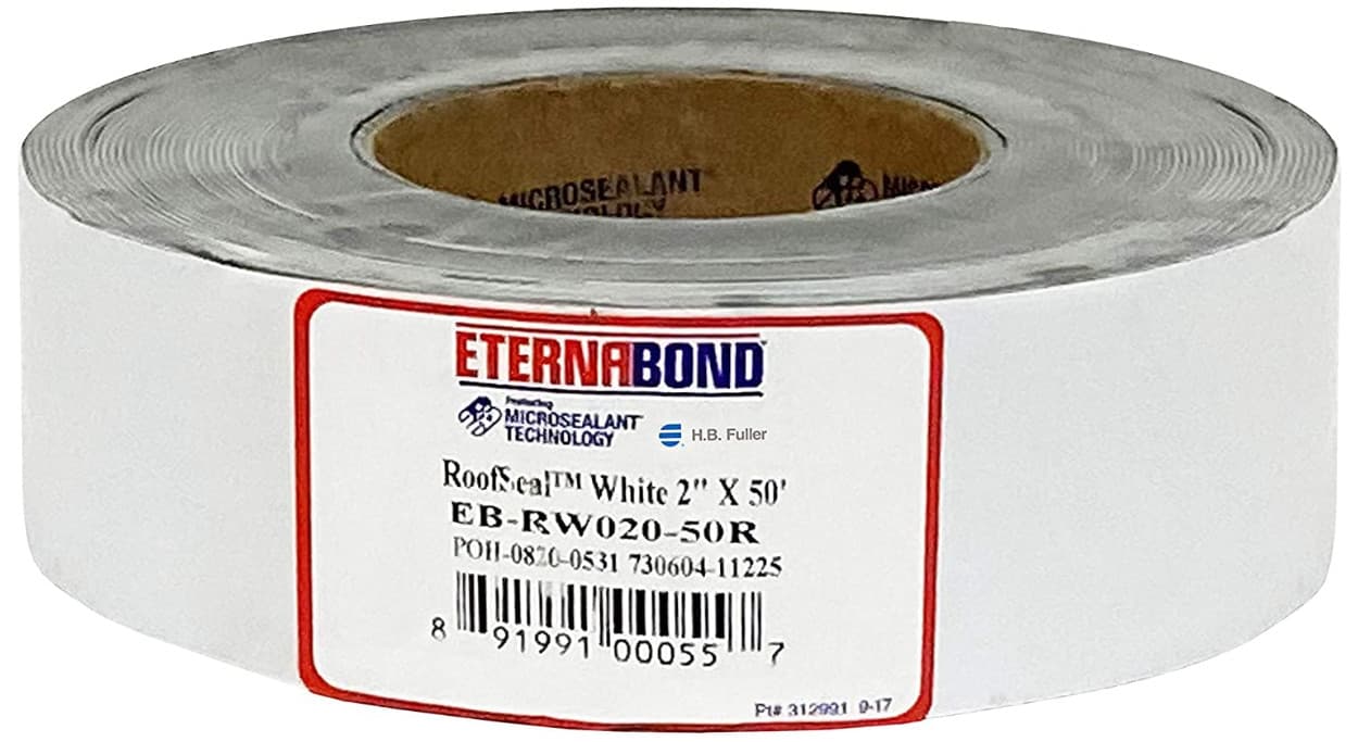 EternaBond RoofSeal White 2" x50' MicroSealant UV Stable RV Roof SealRepairTape 2