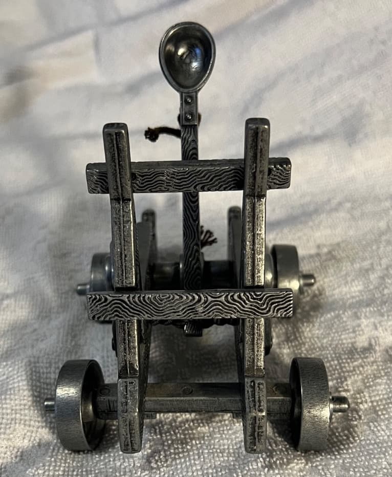 Denix miniature metal replica of a medieval catapult 2