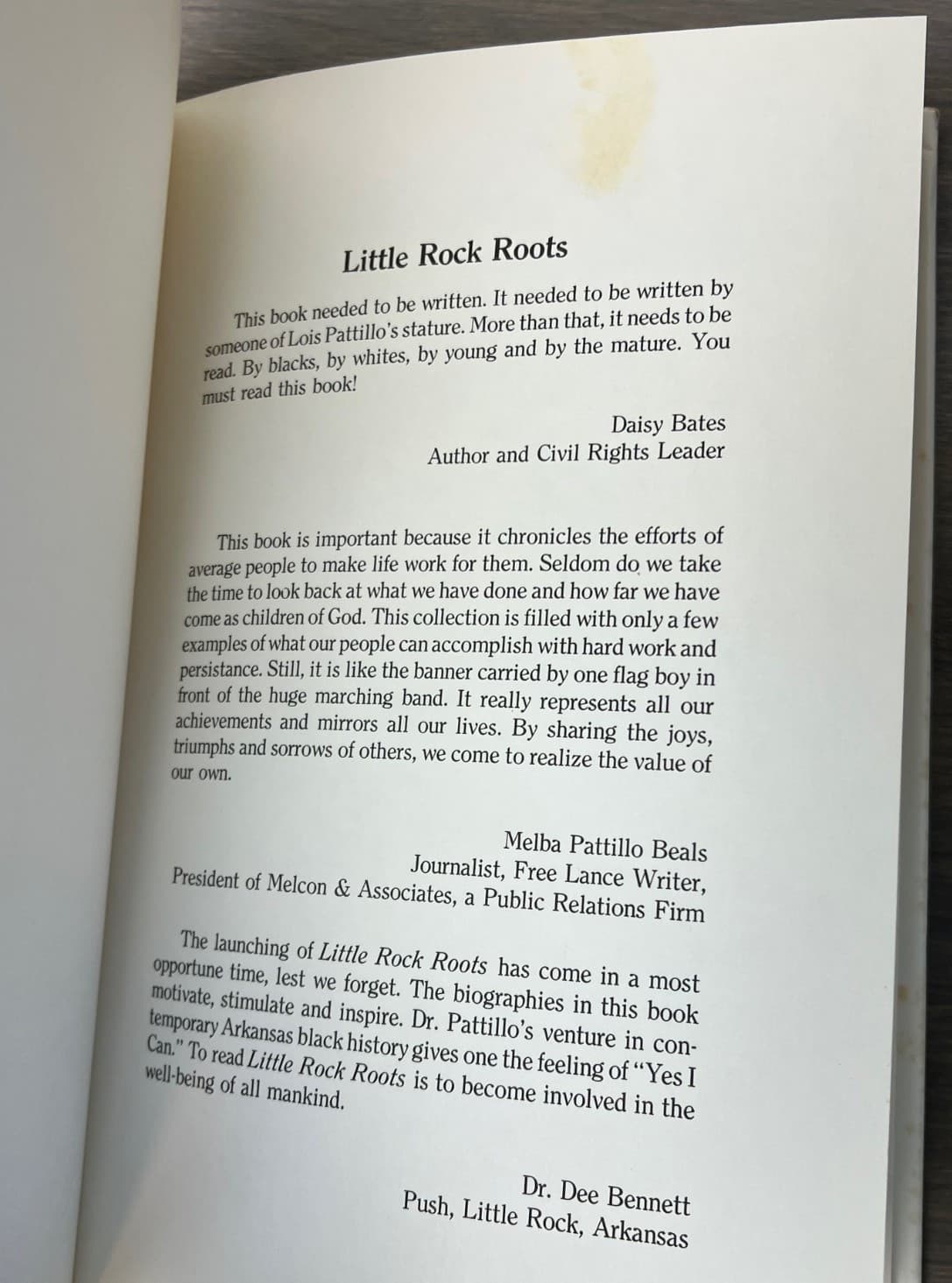 Little Rock Arkansas Black African American History Dr Lois Patrillo 1981 Book 2