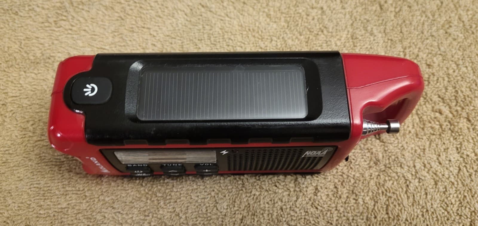 Midland ER210 Emergency Crank Weather Radio - Red 2