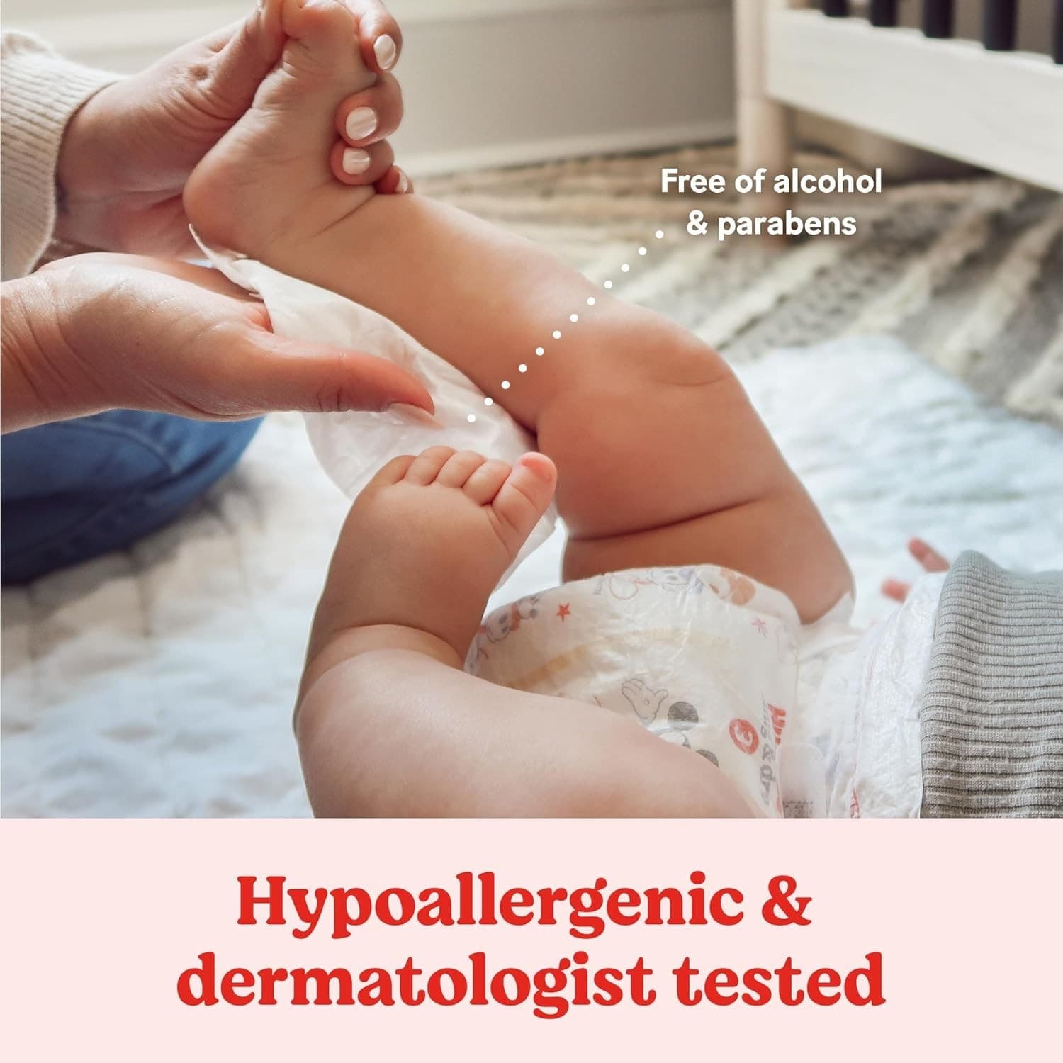 Huggies Simply Clean Baby Wipes Unscented 64ct Flip-Top Pack 6