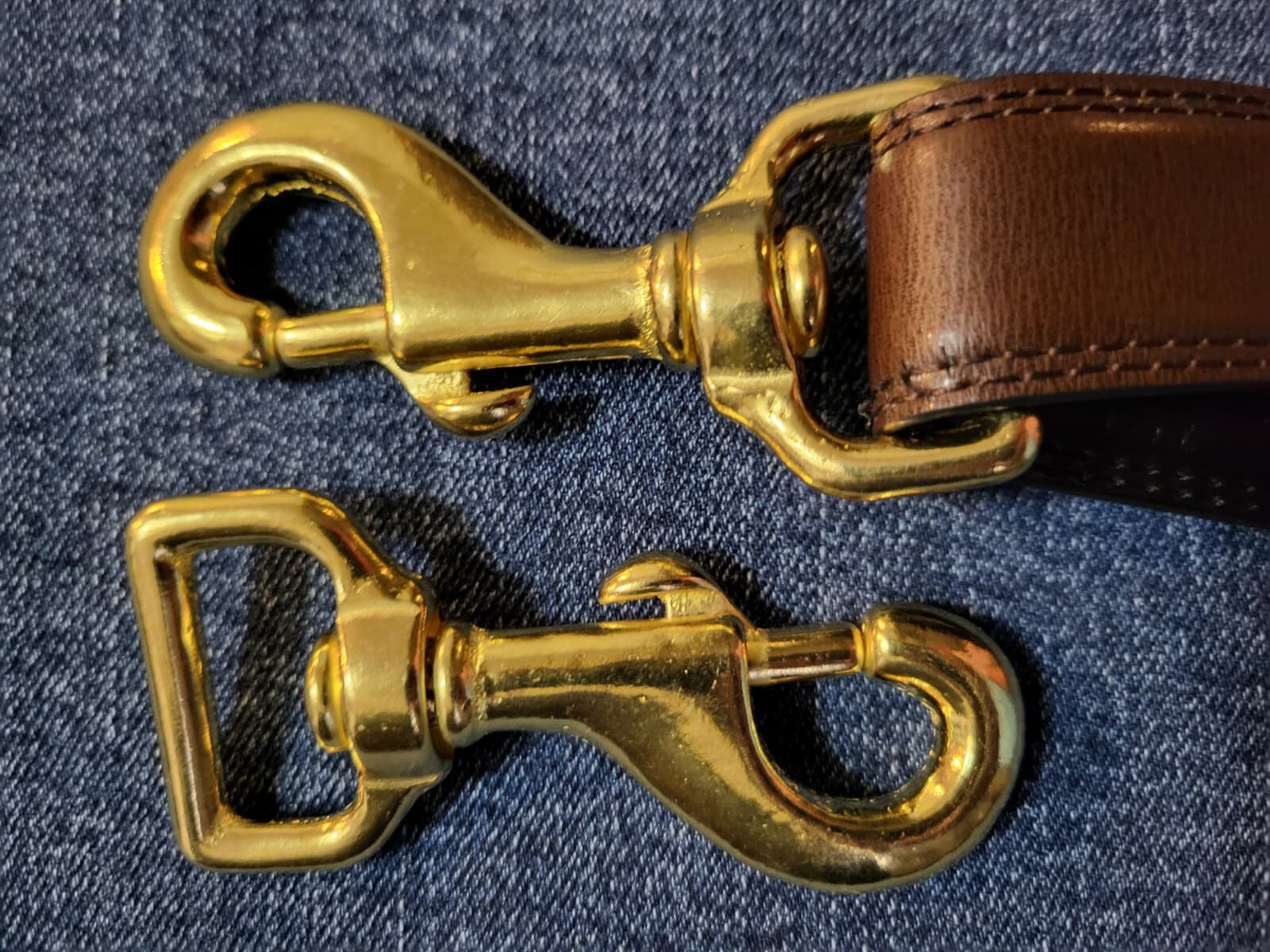3" Solid Brass Swivel Snap Clip with 1" Strap Square Eye SWL 66 (2 Count) 4