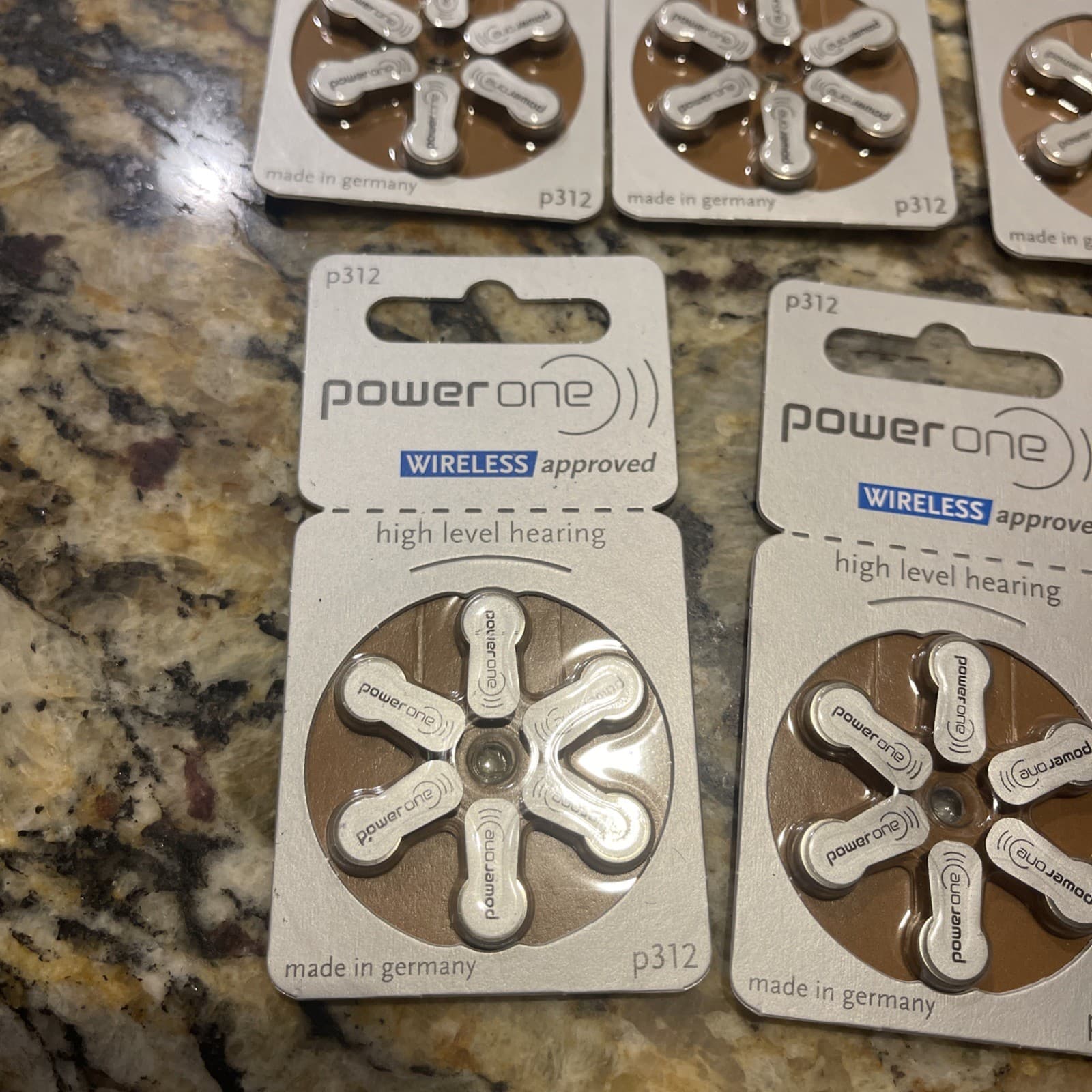 PowerOne Hearing Aid Batteries Size p312 Wireless 30 Batteries  09/2026 2