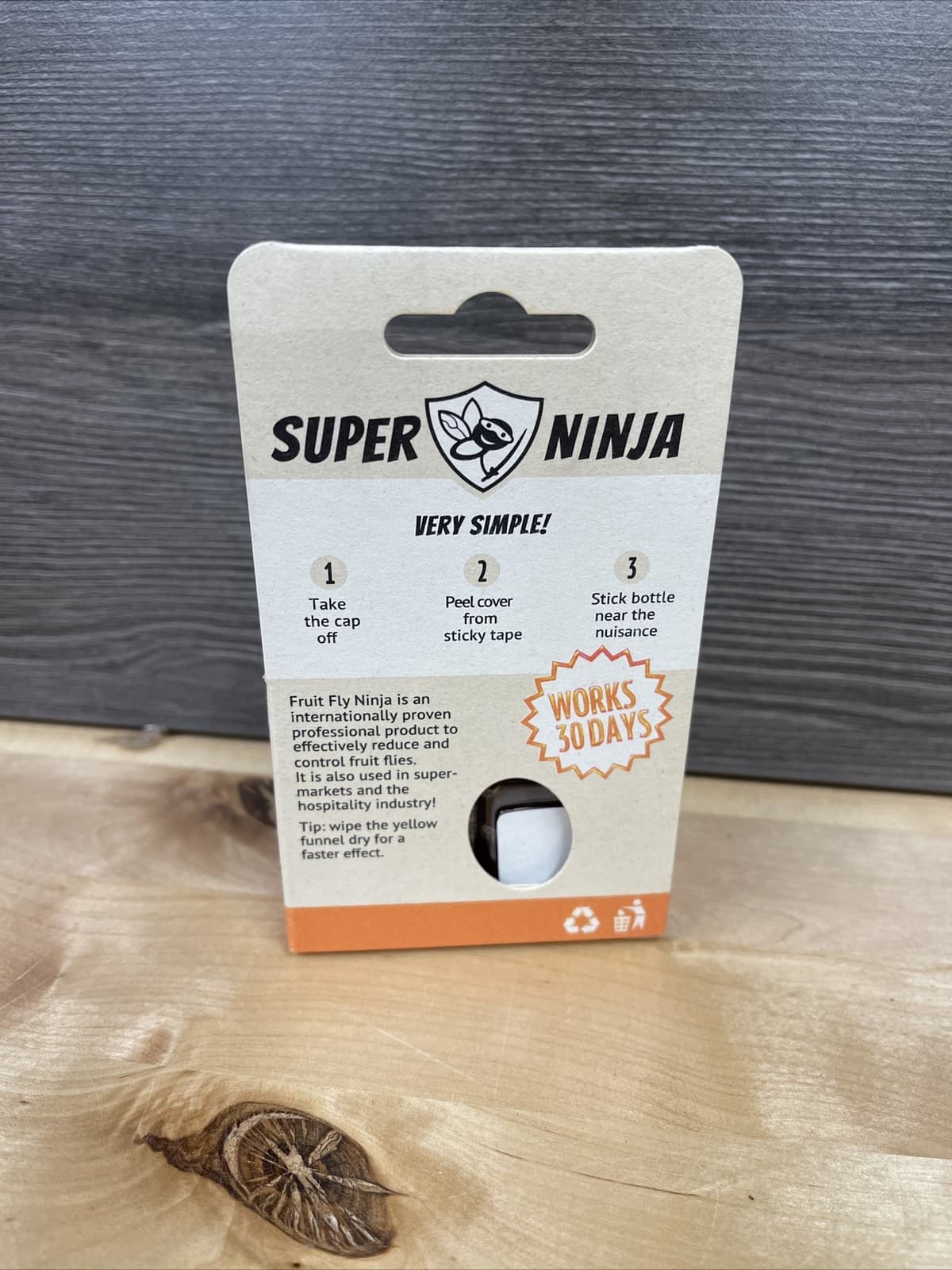 2 Bottles Super Ninja Fruit Fly Trap Highly Effective Ecological Fruit Fly Traps 2