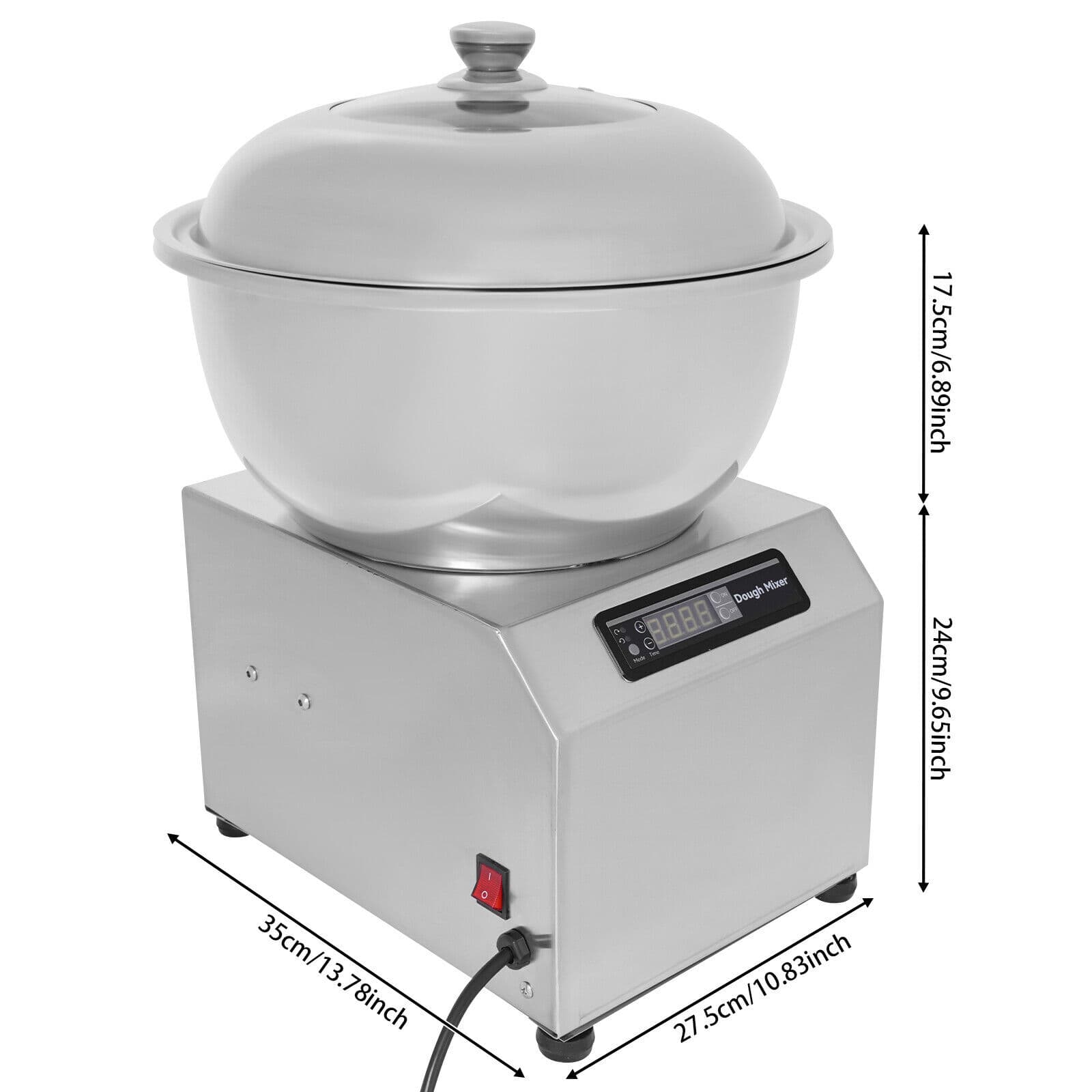 8kg Electric Dough Maker Machine - Powerful 1500W Kneading with Timer 2