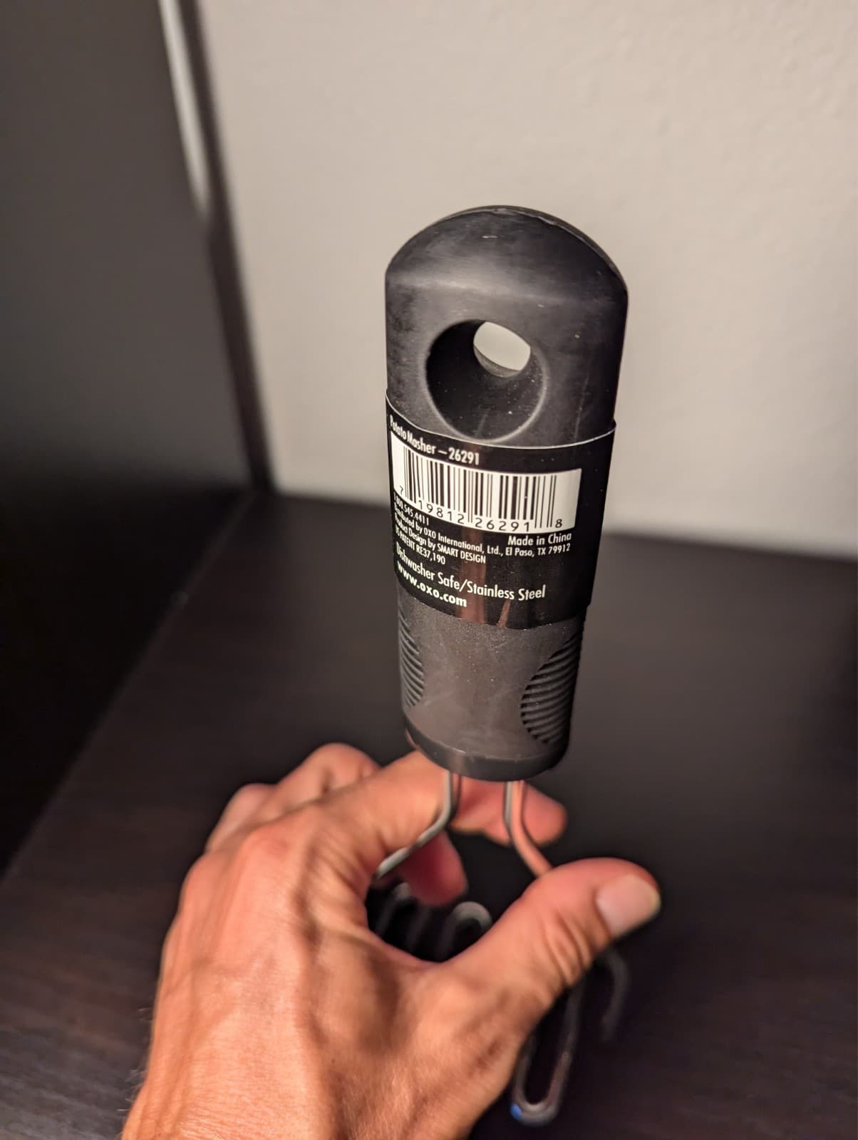 New OXO GOOD GRIPS Stainless Steel Metal Potato MASHER Utensil BLACK Plastic 6