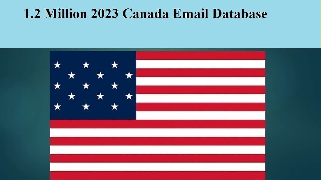 1.2Million 2023 Canada Business B2B Email Database Sales Leads list Marketing