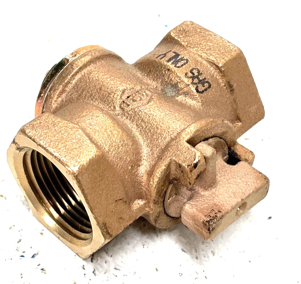 A.Y. MCDONALD 2G Bronze Plug Valve 1" NPT Threaded Ends GAS ONLY 4