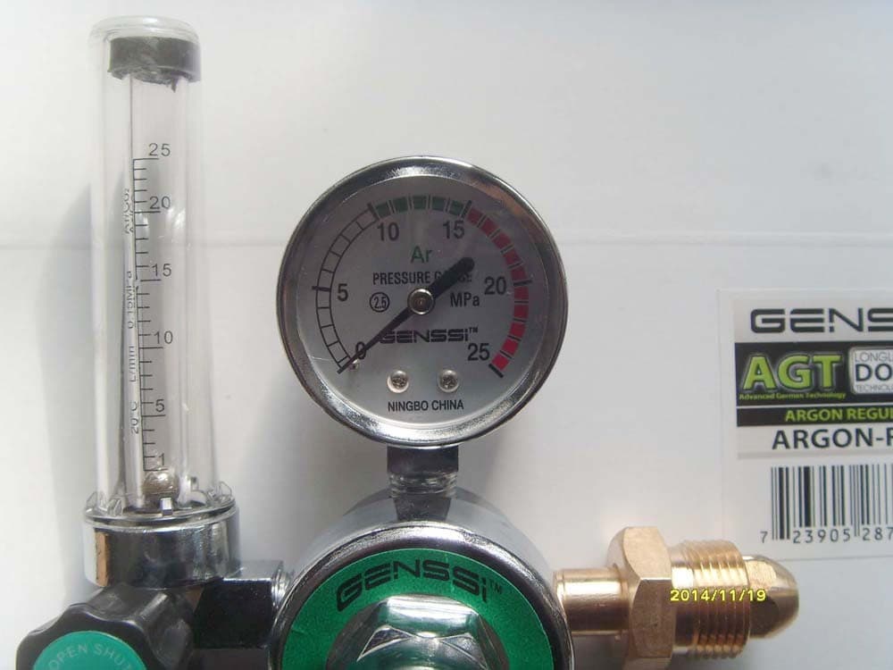 Argon CO2 Mig Tig Flowmeter Regulator Welding Regulator Gauge Gas Welder 6