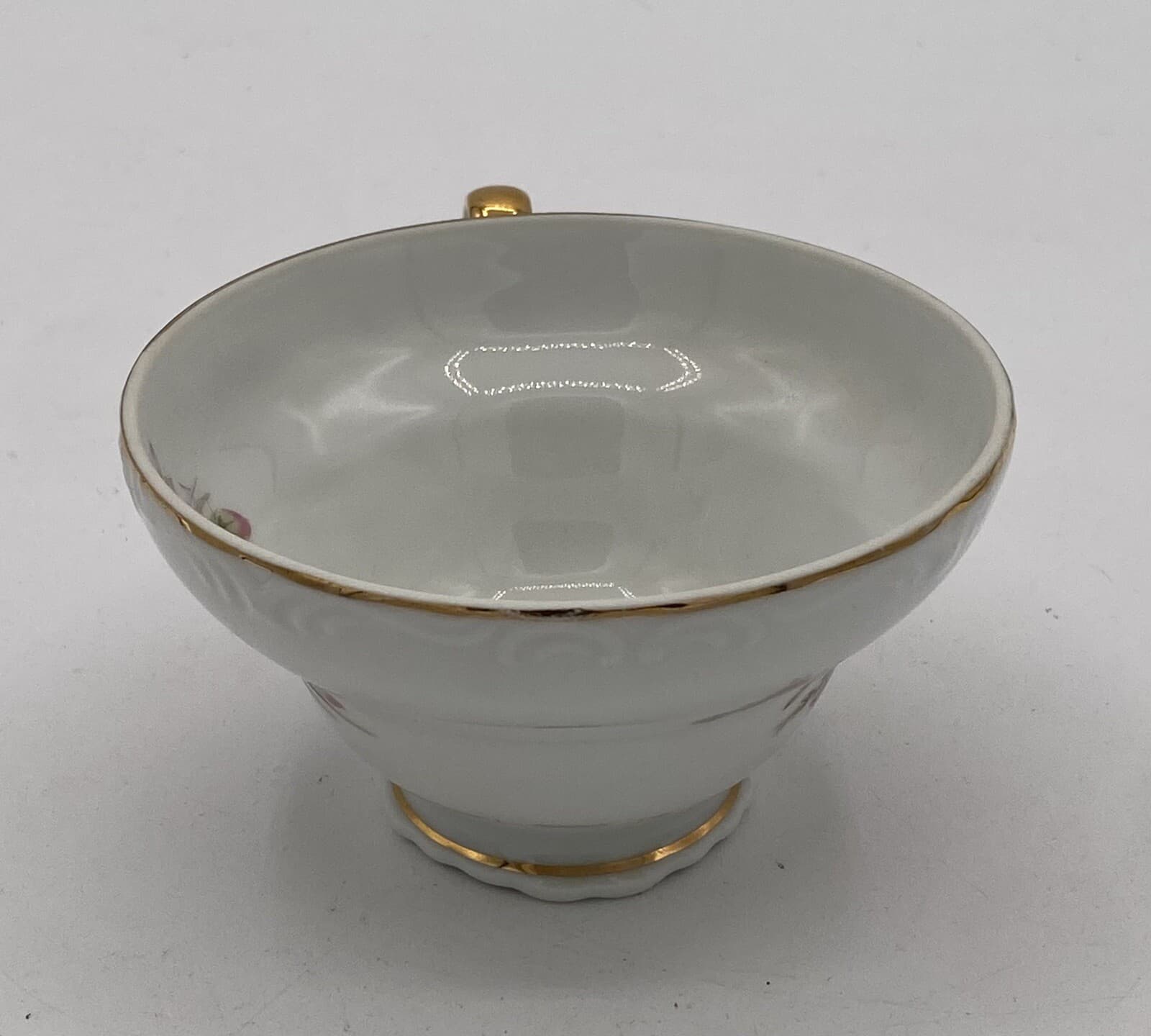 Vintage Norleans China Old Rose Teacups Made in Japan  Roses Gold Trim 3