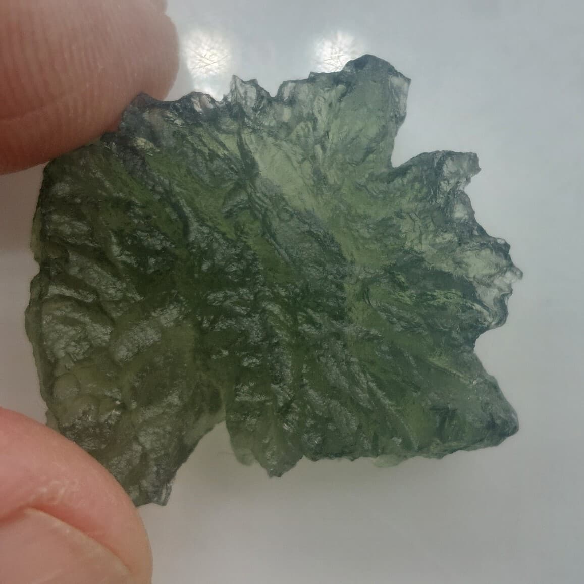Besednice Moldavite 4.1gr/20.5ct Jezkovna with Certificate of Authenticity
