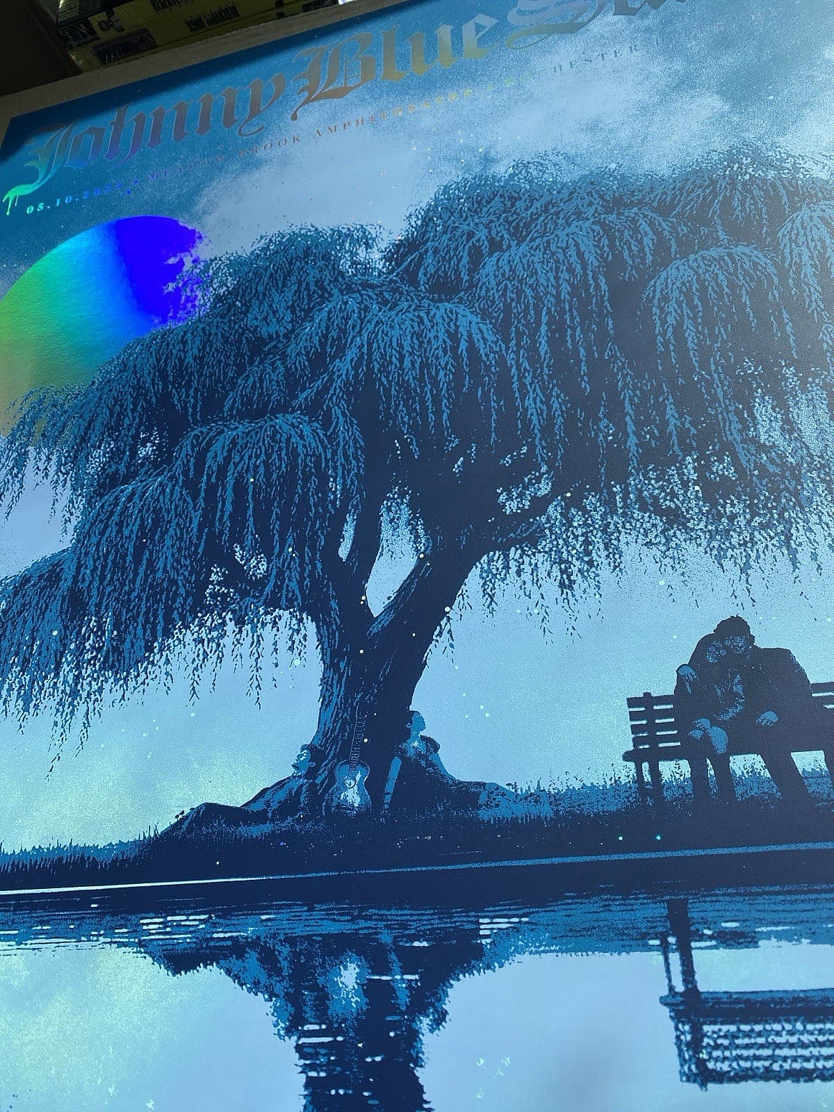 Johnny Blue Skies AP RAINBOW FOIL POSTER Rochester Hills Detroit 2025 S/N #/20 4