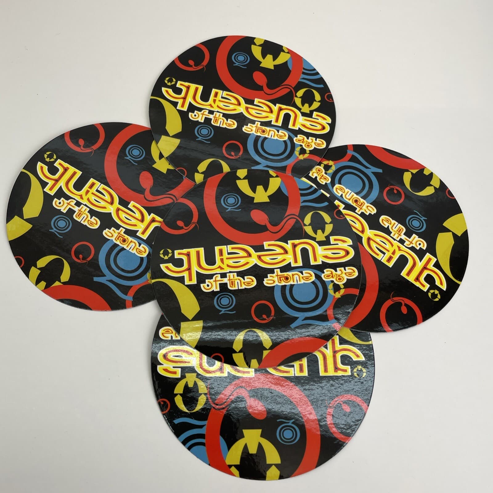 5 QUEENS OF THE STONE AGE Over The Years And Through The Woods 05 promo stickers