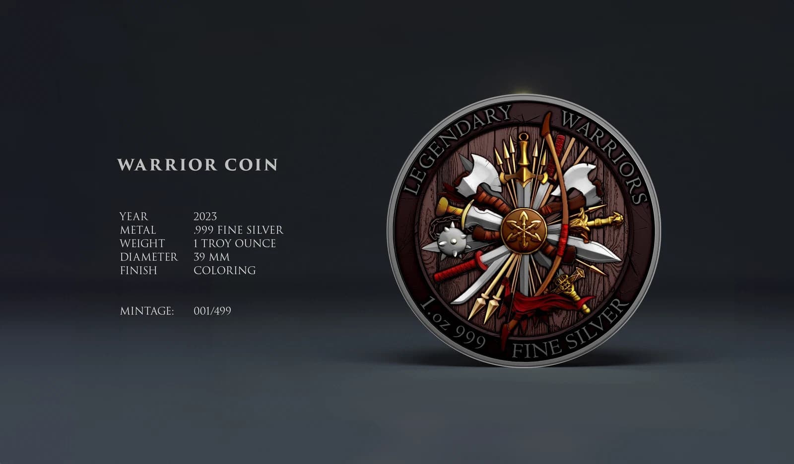 2023 Geronimo Legendary Warriors 1 oz .999 Silver Colorized Round – 499 MINTED 5