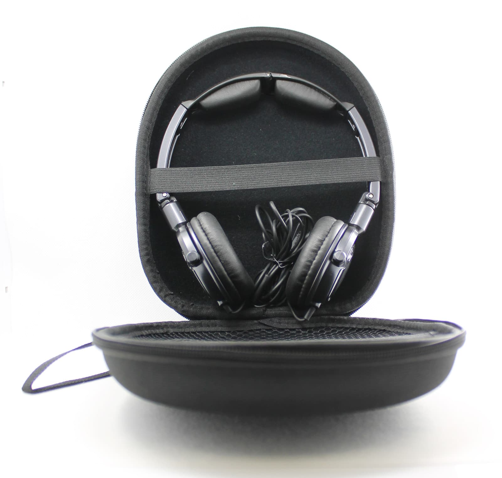 Protective Carrying Travel Case w/Net Pocket 4 On-Ear Swivel Foldable Headphones 4