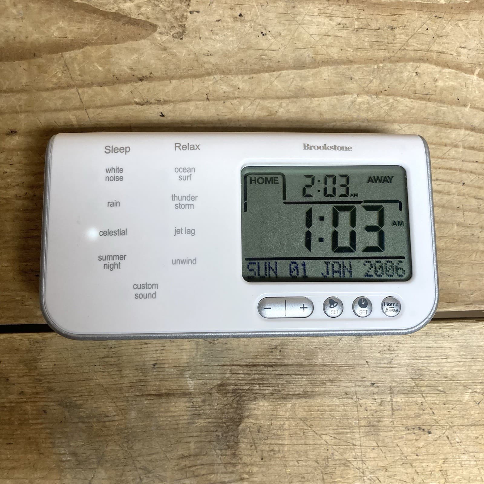 Retired Brookstone Travel Tranquil Moments Alarm Clock Sleep Sounds (590877) 3