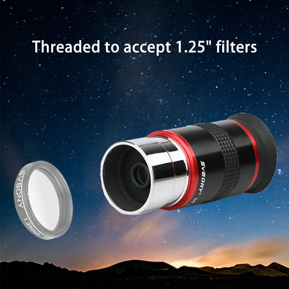 SVBONY 1.25"  6/9/15/20mm Telescope Eyepiece 68° Ultra Wide Angle Kit for vision 5