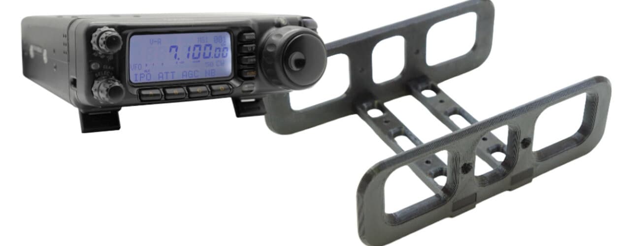 HD Protector Side Rail Stands Cage for Yaesu , FT-400, AT-D578UV, FT-1500M