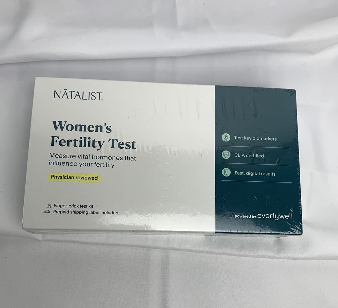 Natalist Women’s At-Home Fertility Hormone Test Kit by Everlywell Sealed