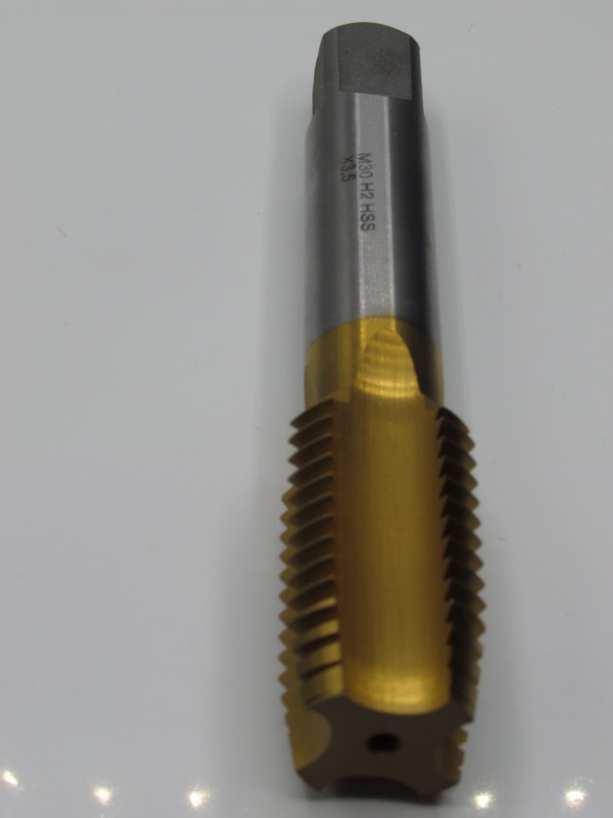 TiN Coated M30 x 3.5"  Tap Set -Bottoming Tap Only -   1 pcs - Right Hand  A 3