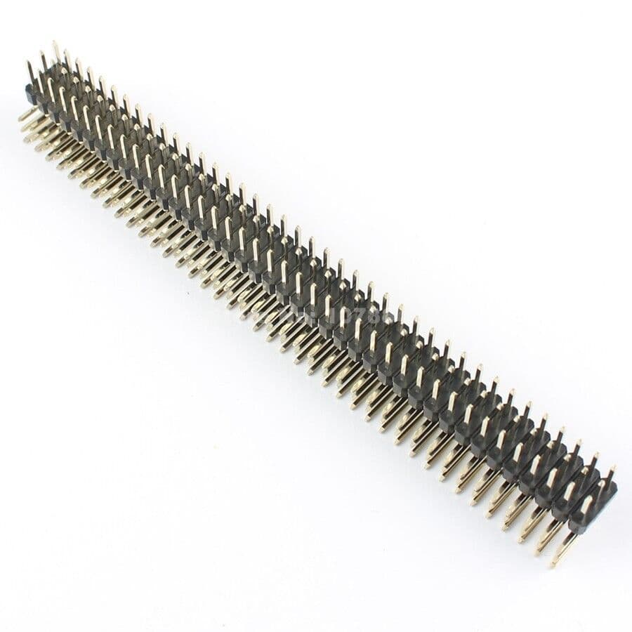1Pcs 2.54mm Pitch 3x40 Pin 120 Pin Three Triple Row Right Angle Header Strip 4