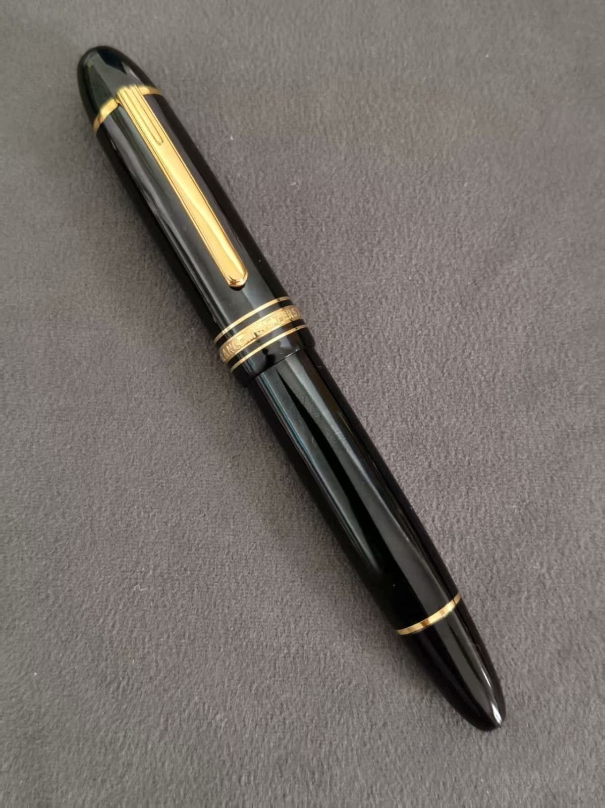 Perfect Piston Inking Resin Series Bright Black-Gold Clip Fountain Pen 5