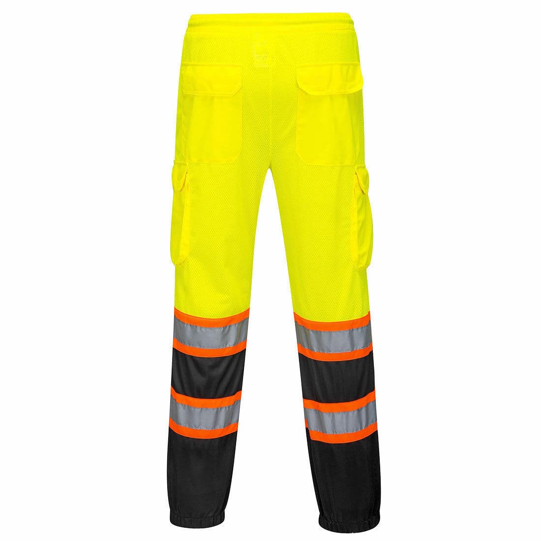 Portwest US388 Two Tone Hi-Vis Reflective Safety Work Mesh Cargo Overpants ANSI 2