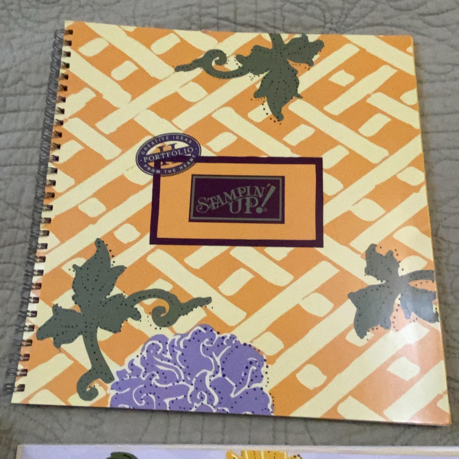 Vintage Stampin' Up! Portfolio II Book Lot of 4 Scrapbook Ideas 1999-2001 Set 6