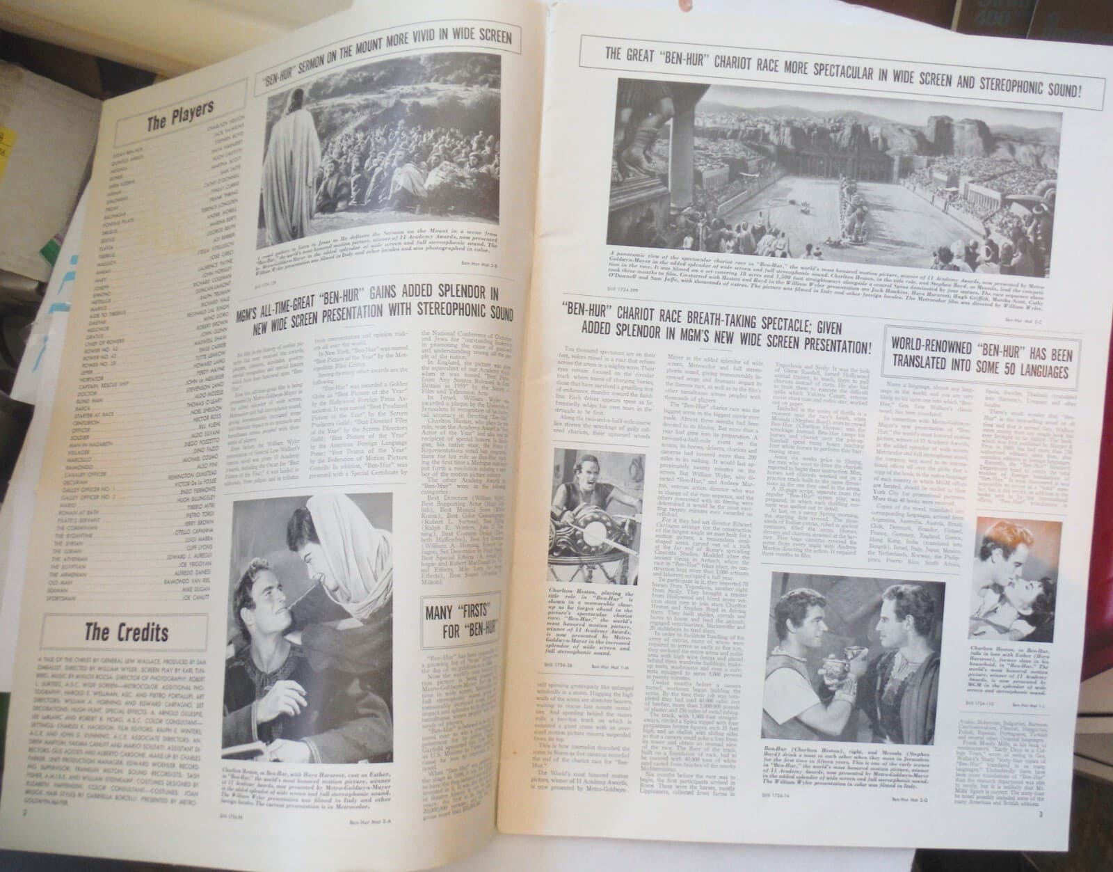 Vintage Ben Hur Charlton Heston Signed Exhibitor's Campaign Book 1959 J6266 3