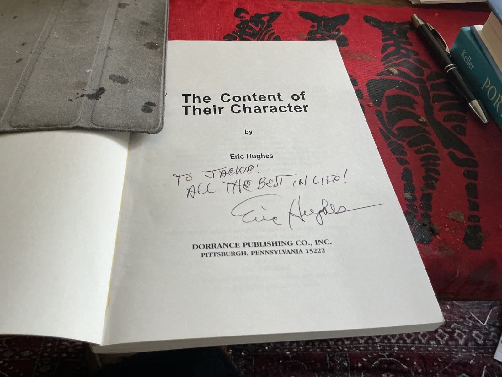 Eric Hughes, Content of their Character, Inscribed, African-American Federal 2