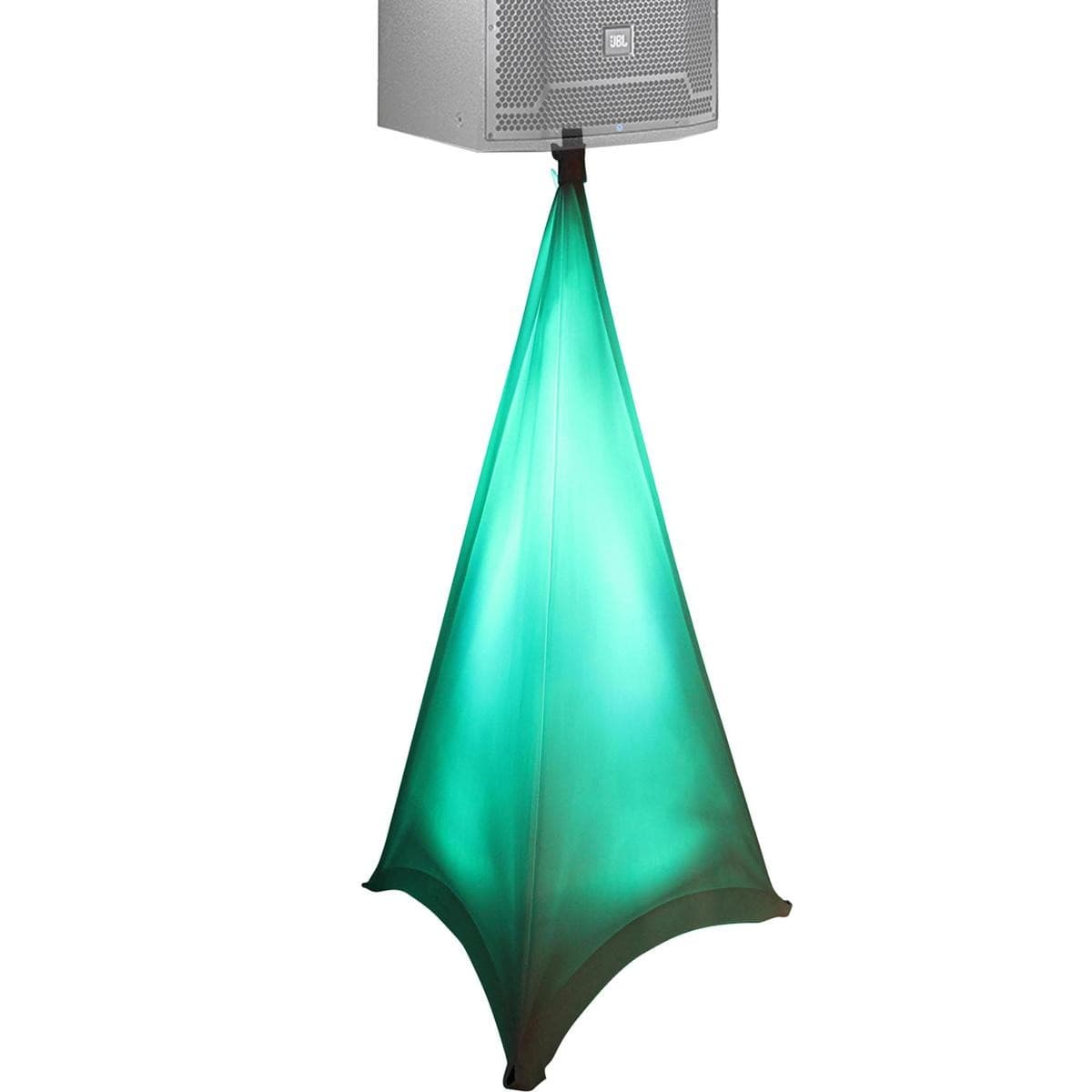 ProX X-SP2SC Lycra Cover Scrim for Tripod Speaker & Lighting Stand 2-Sided, Whit 3