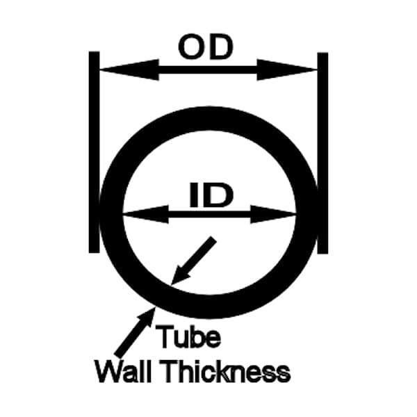 2 3/4” OD DIAMETER 12" INCH LONG CLEAR ACRYLIC PLEXIGLASS LUCITE TUBE 2 1/2" ID 2