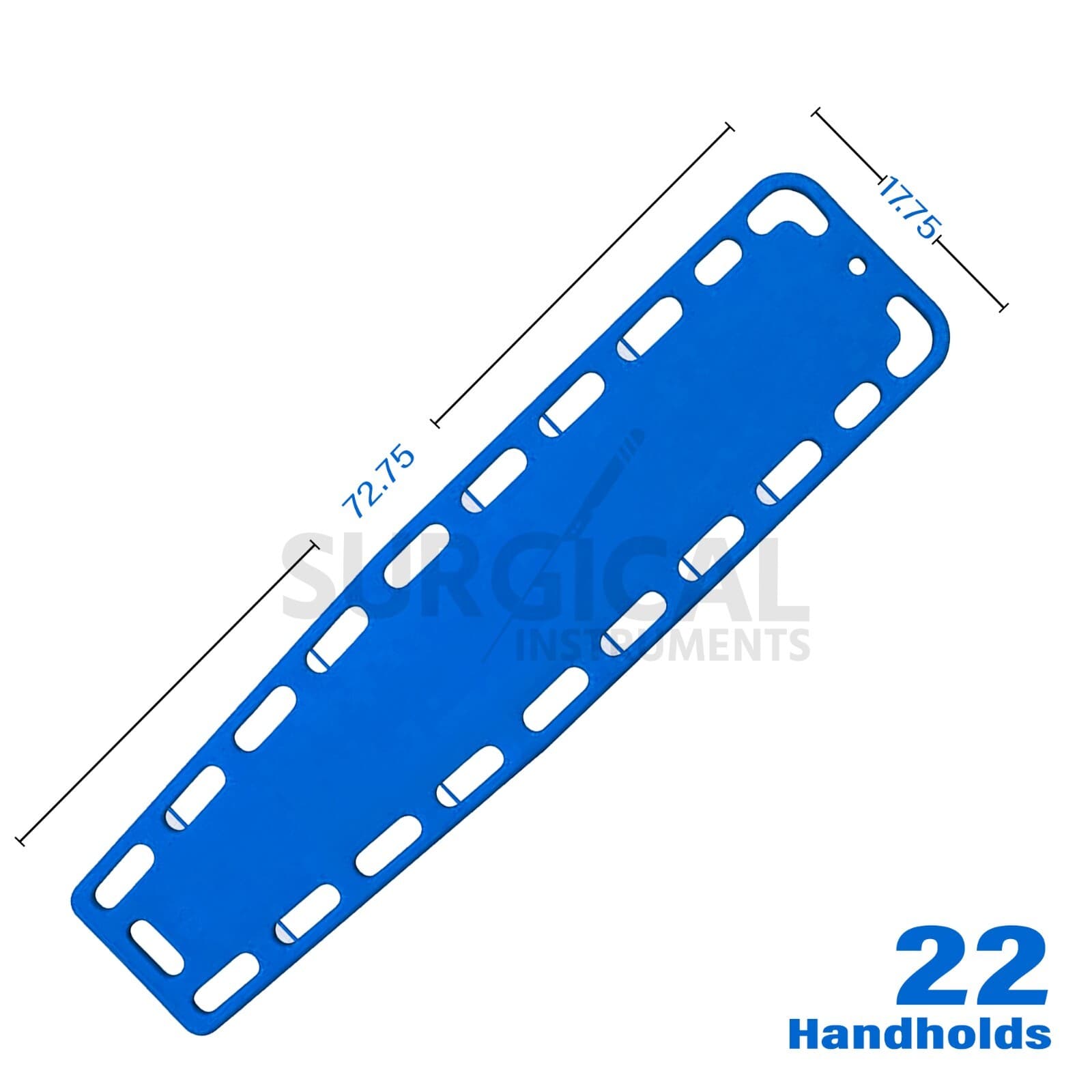 Blue EMT Backboard Spine Board Stretcher Immobilization Kit Free Trauma Bag Hi-Q 2