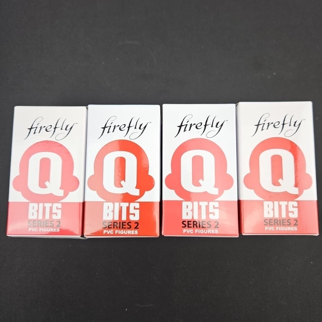 Q-Bit Series 2 - Firefly Loot Cargo Crate - QMx Q-Bits Mystery Figure Lot of 4