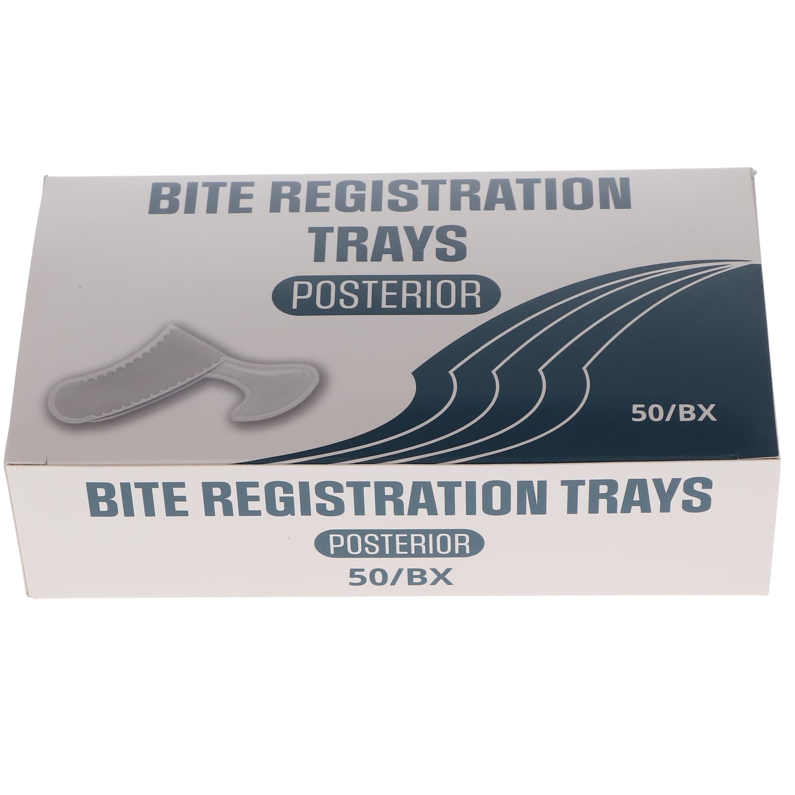 House Brand Dentistry 108117 Bite Registration Dental Trays Posterior 50/Bx 5
