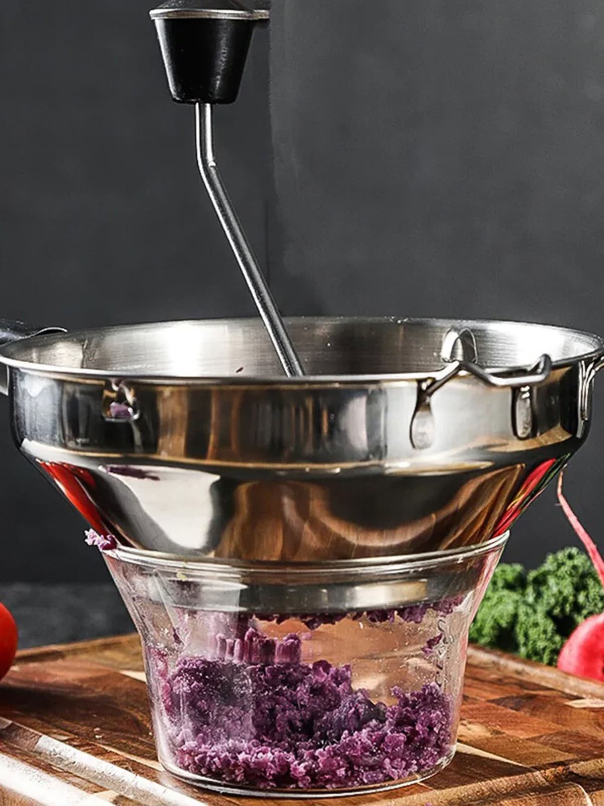 Vegetable Mill Stainless Steel Tomato Press Food Grinder For Home Kitchen CW 3