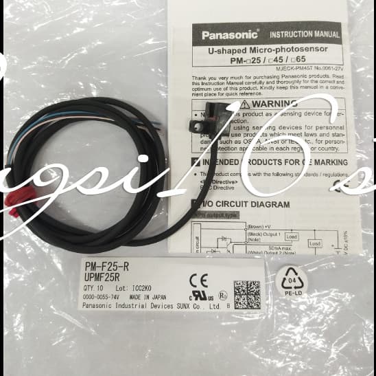 1pcs PM-F25-R slot type DC 4-wire photoelectric sensor switch