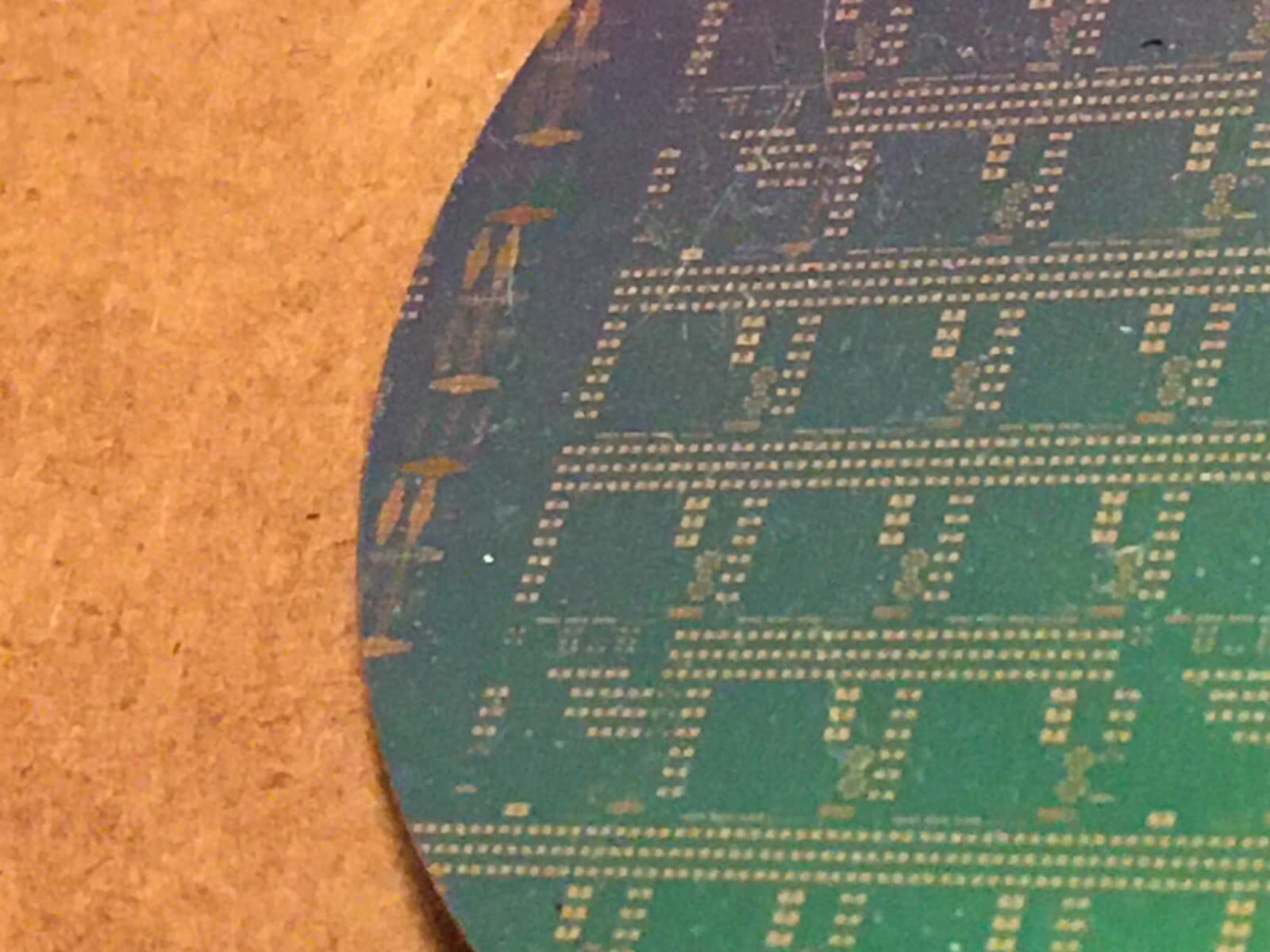 2" Silver Silicon Wafer Unique Extremely Rare RF NAND Vintage CPU Chip 4