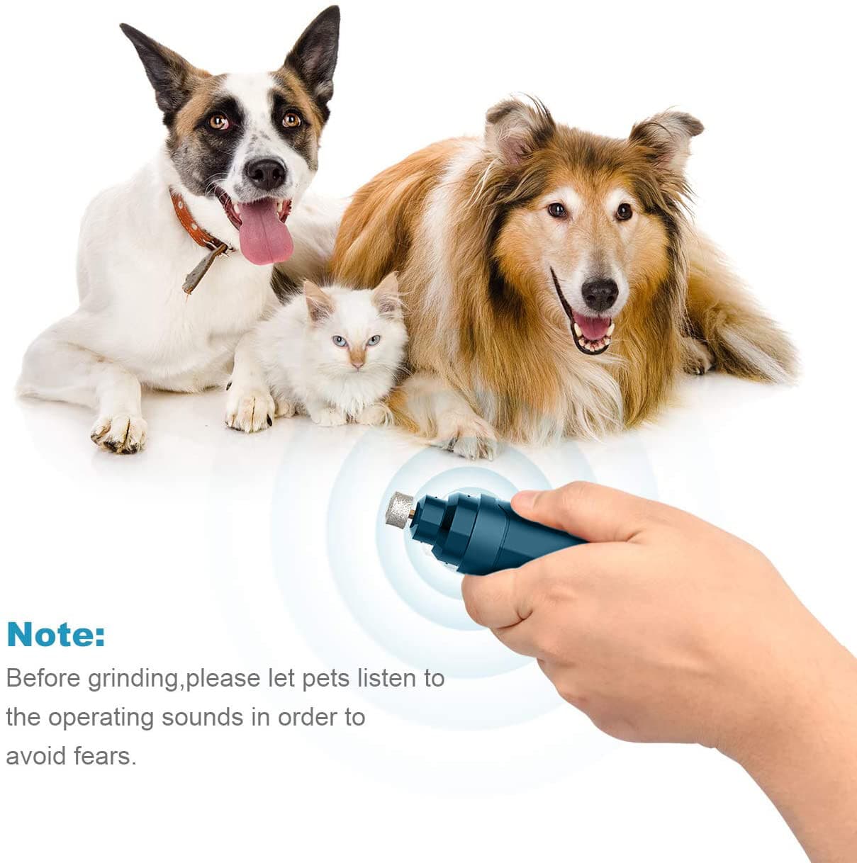 Electric Dog Nail Grinder Pet Trimmer USB Charge Clipper Professional Wholesale 5
