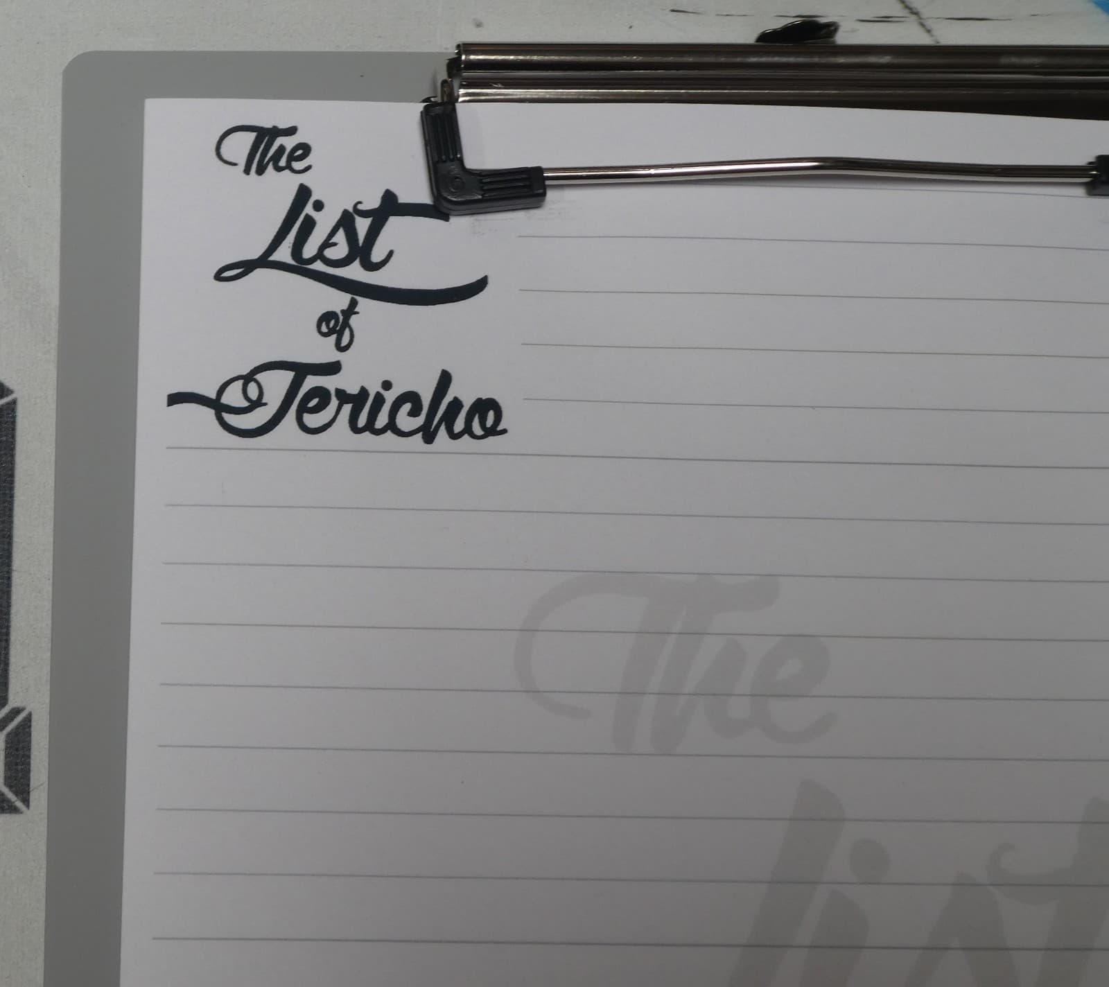 Chris Jericho Signed Official WWE Clipboard BAS COA AEW Autograph The List of .. 4