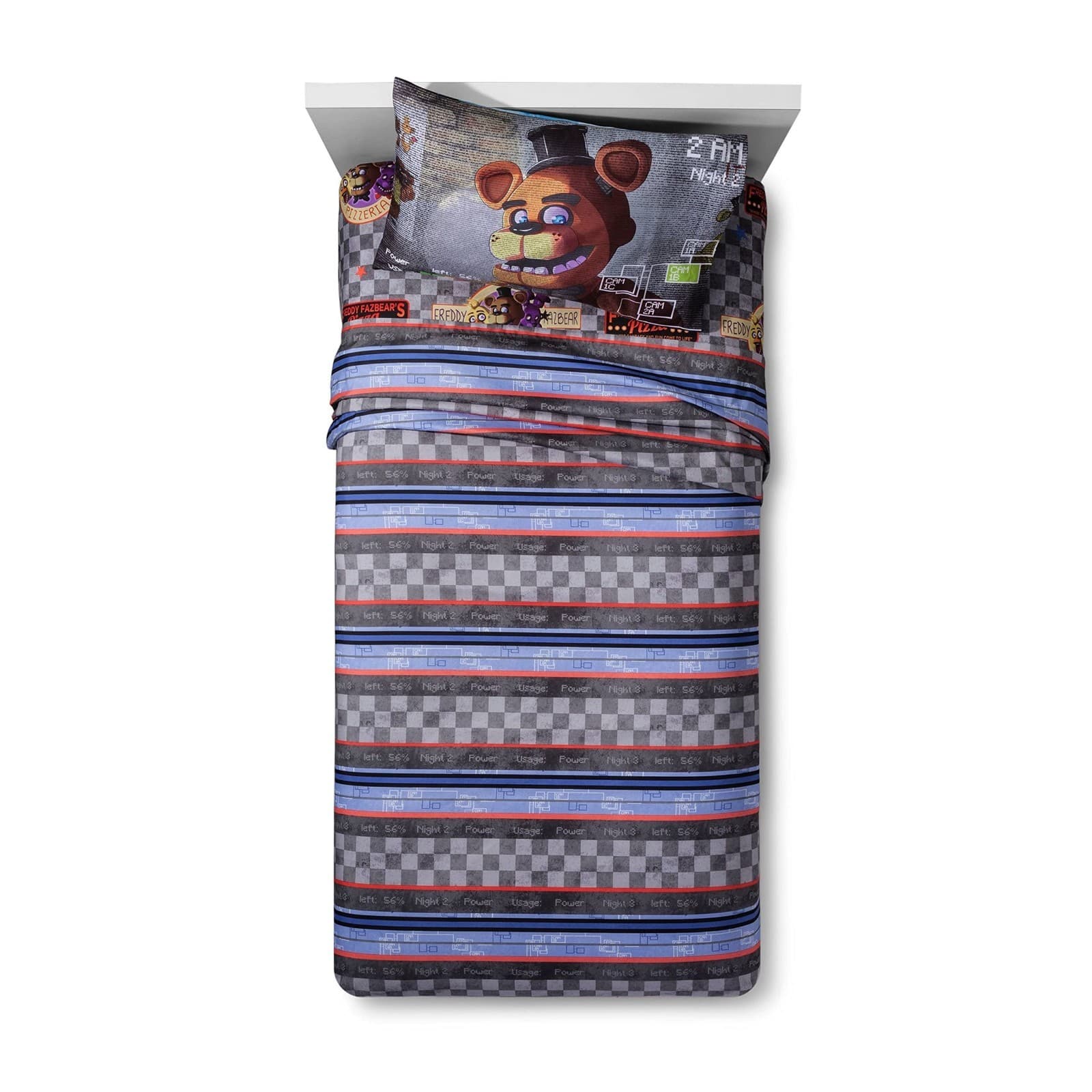 Five Nights At Freddy's "Security Camera" 3pc Twin Sheet Set: 6