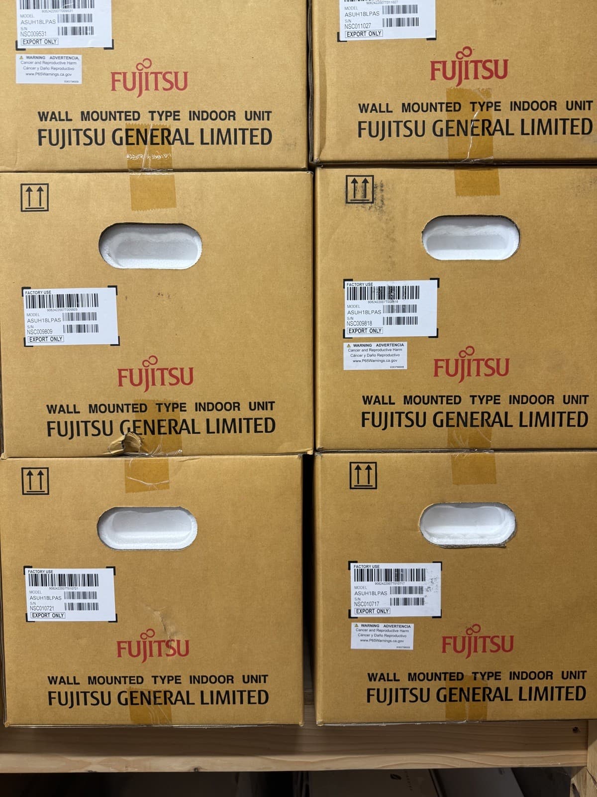 Fujitsu 18,000 BTU Multi-Zone Wall Mounted Unit ASUH18LPAS New In Box 2
