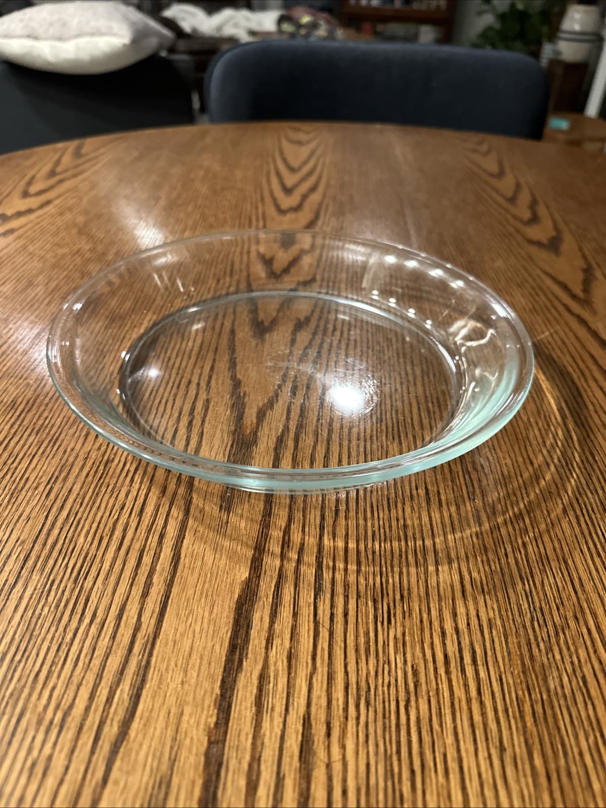 Pyrex Glass Pie Plate 209 Baking Dish Pan 9 inch Clear Vintage Set Of 3 5