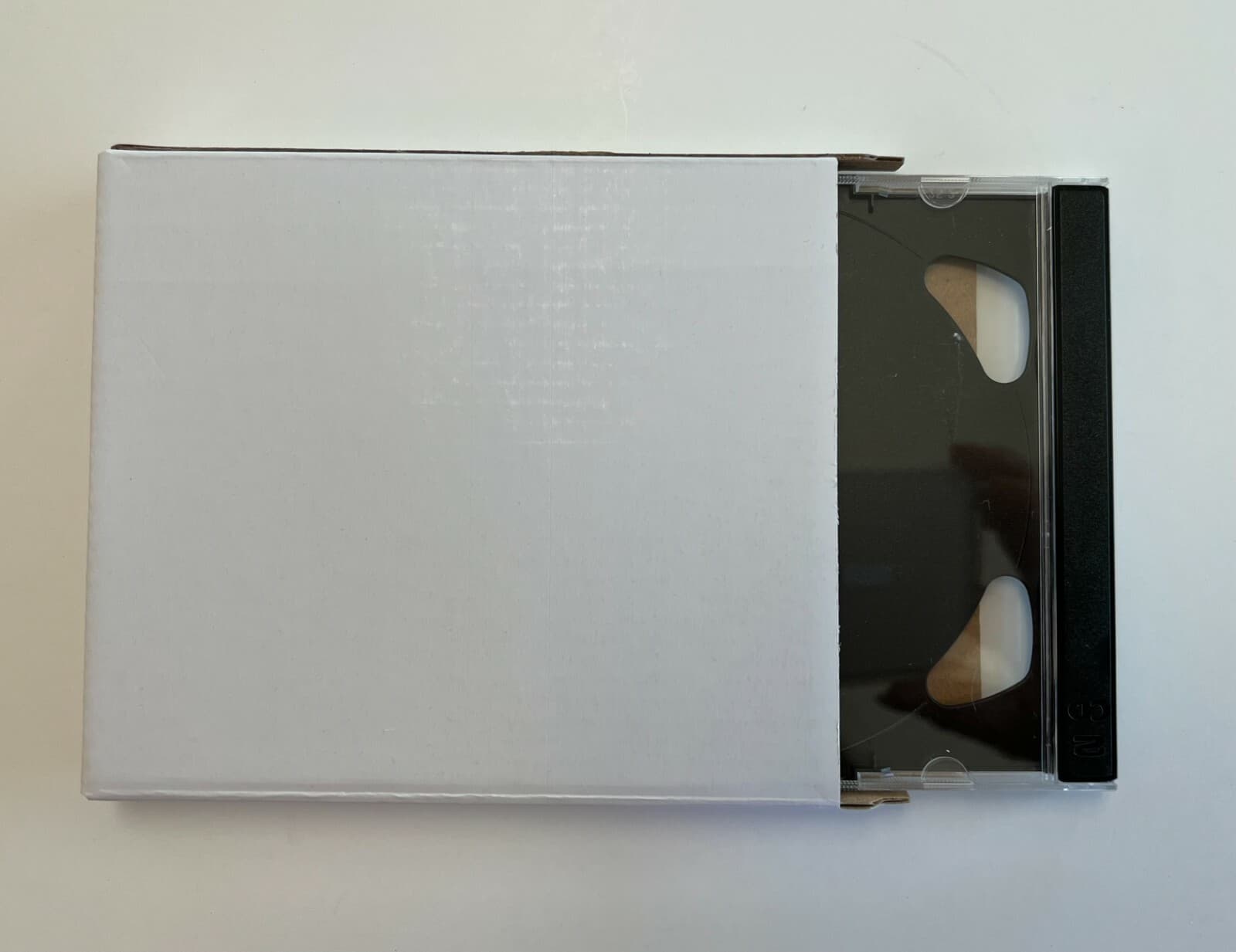 10 NEW  1/2" THICK WHITE CORRUGATED CARDBOARD CD CASE MAILER, JS87NEW FREE SHIP 2