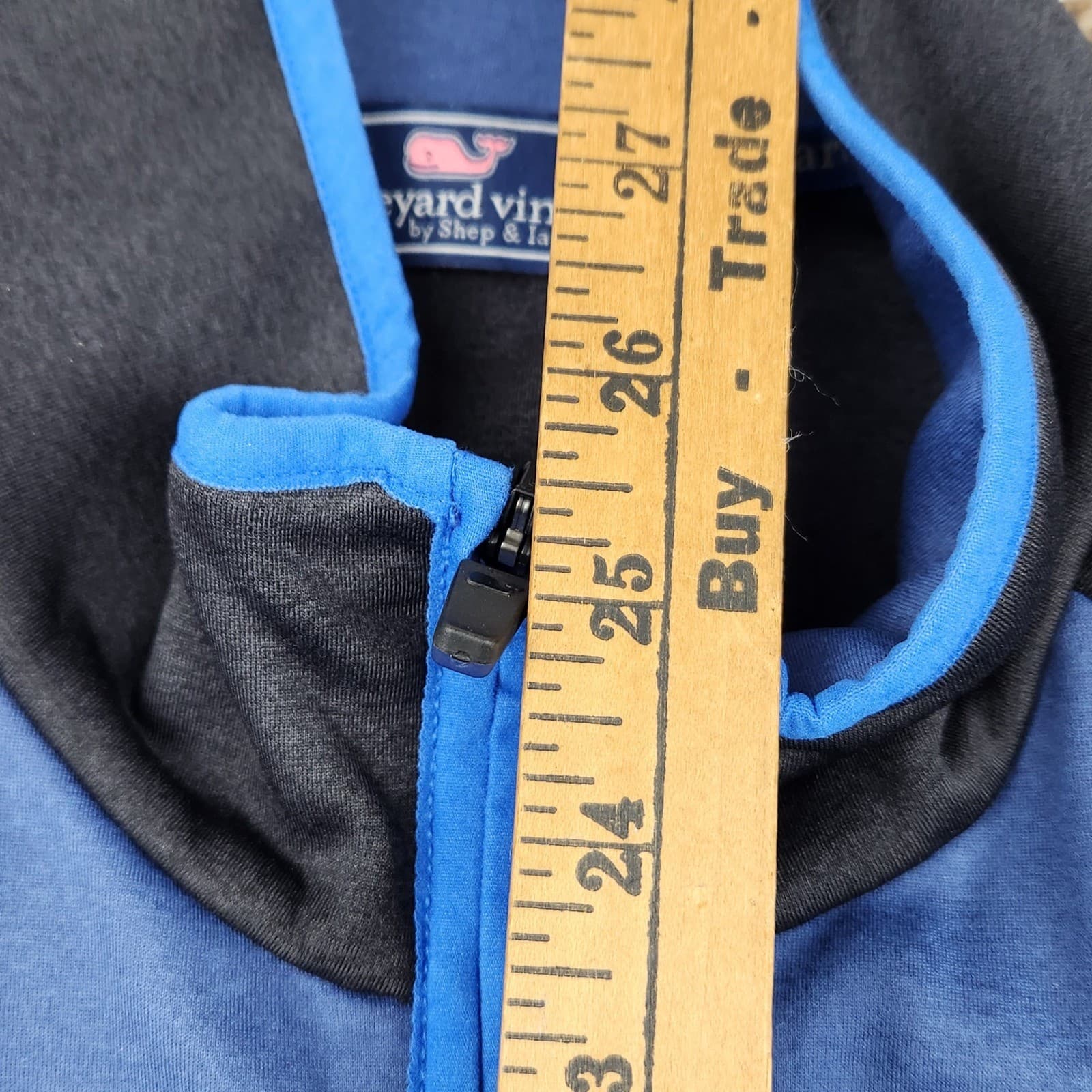 Vineyard Vines Mens Vest L Blue Gray Full Zip Sleeveless Athletic Layering 5