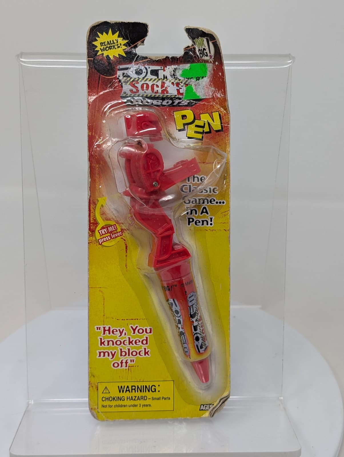 2001 Mattel Rock'Em Sock'Em Robots Pen (Sealed) NIB
